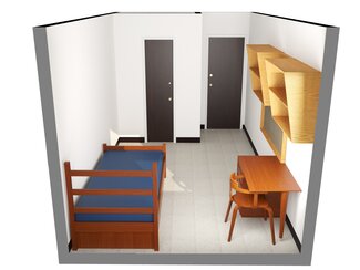 3D Layout of Single Room