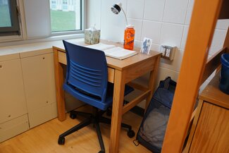 ISR Double Room desk and chair by window