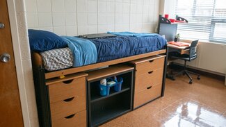 Snyder double room bed with drawers underneath