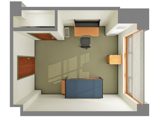 3D Single Room Layout