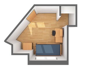 3D Single Room Layout